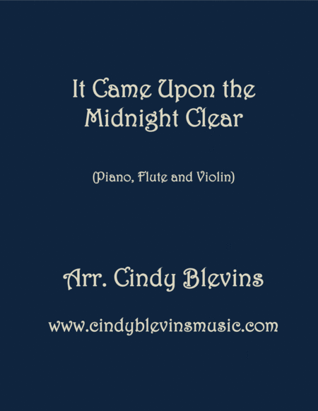 Free Sheet Music It Came Upon The Midnight Clear For Piano Flute And Violin