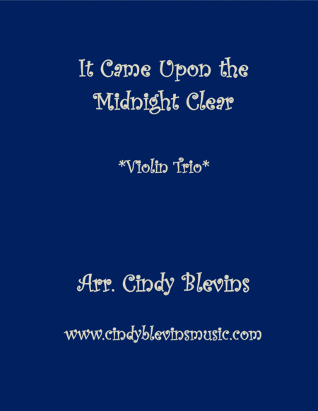 It Came Upon The Midnight Clear For Violin Trio Sheet Music