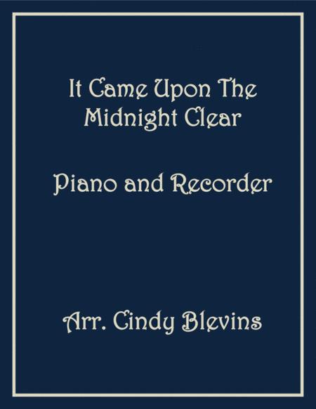 It Came Upon The Midnight Clear Piano And Recorder Sheet Music