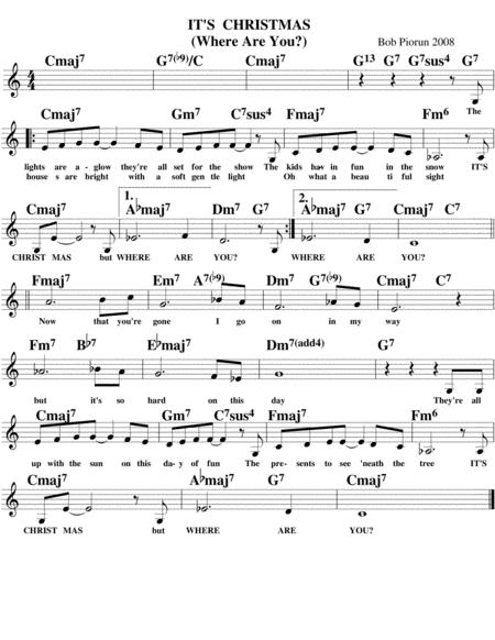 It Christmas Sheet Music