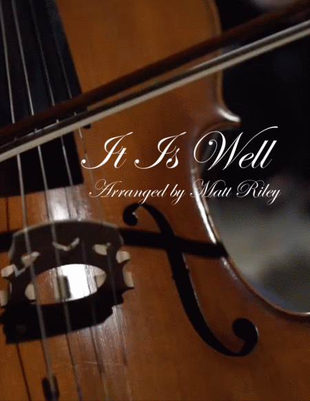 It Is Well Cello Piano Sheet Music