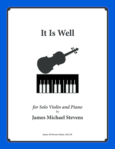 Free Sheet Music It Is Well Solo Violin Piano