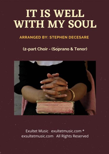 It Is Well With My Soul 2 Part Choir Soprano And Tenor Sheet Music