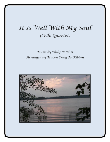 It Is Well With My Soul For Cello Quartet Sheet Music