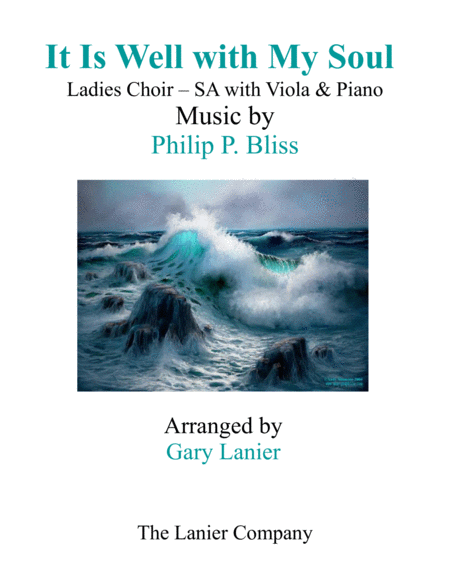 Free Sheet Music It Is Well With My Soul Ladies Choir Sa With Viola Piano
