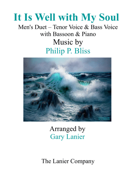 It Is Well With My Soul Mens Duet Tenor Voice Bass Voice With Bassoon Piano Sheet Music