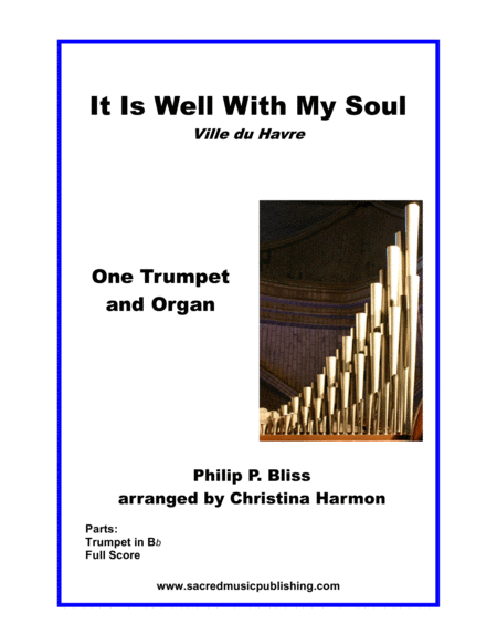 It Is Well With My Soul One Trumpet And Organ Sheet Music