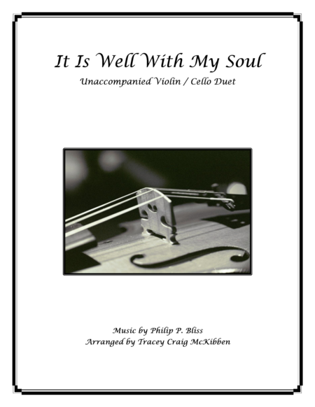 It Is Well With My Soul Violin Cello Duet Sheet Music