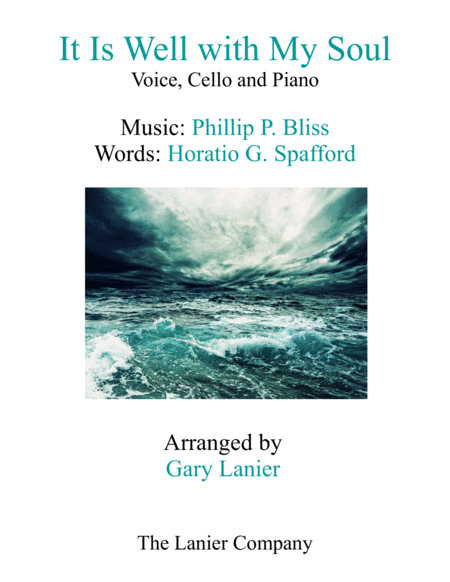 It Is Well With My Soul Voice Cello Piano With Score Parts Sheet Music