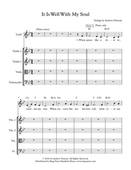 Free Sheet Music It Is Well With My Soul Worship Band And String Quartet