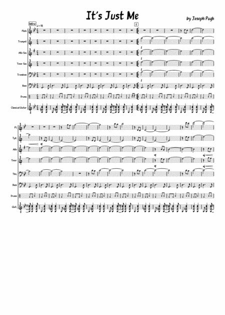 Free Sheet Music It Just Me Jazz Combo