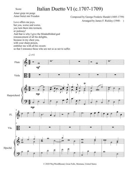 Free Sheet Music Italian Duetto 6