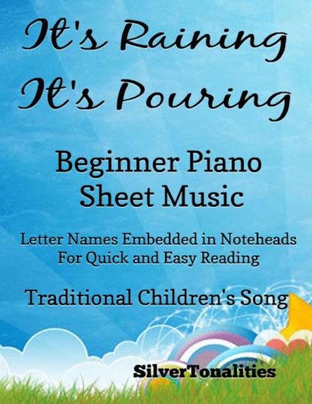 Free Sheet Music Its Raining Its Pouring Beginner Piano Sheet Music