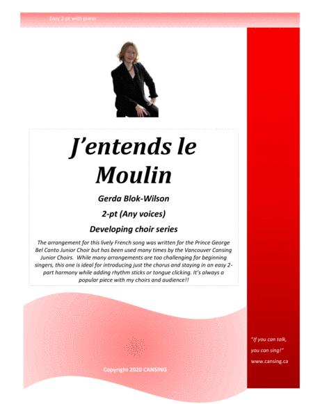 Free Sheet Music J Entends Le Moulin