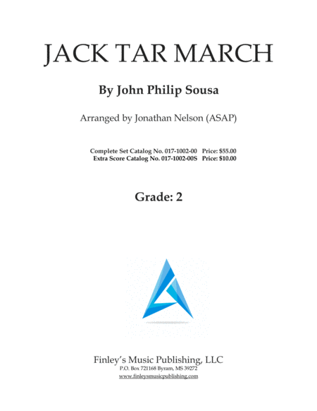 Free Sheet Music Jack Tar March
