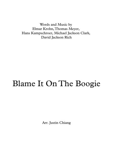 Jackson 5 Blame It On The Boogie For Brass Quintet Sheet Music
