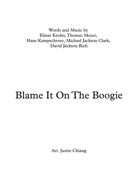 Jackson 5 Blame It On The Boogie For Trombone Quintet Sheet Music