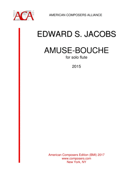 Free Sheet Music Jacobs Amuse Bouche