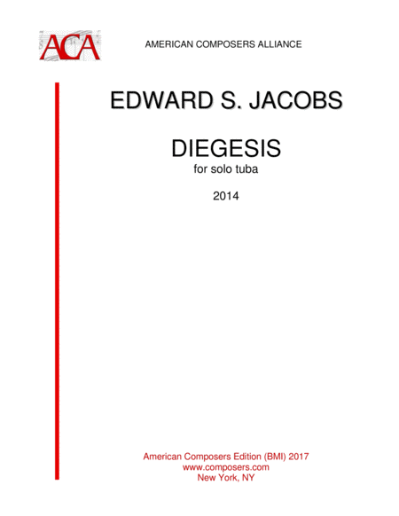 Free Sheet Music Jacobs Diegesis