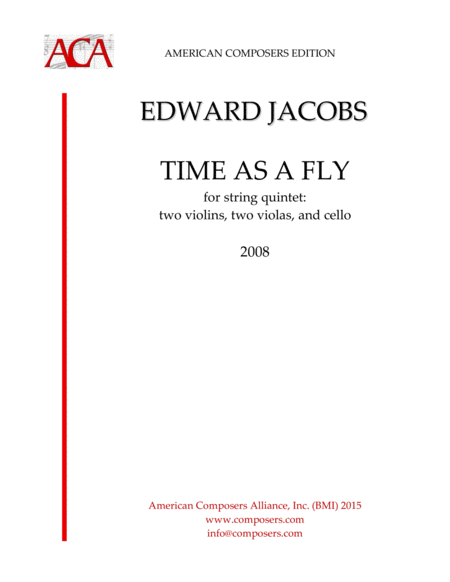 Free Sheet Music Jacobs Time As A Fly
