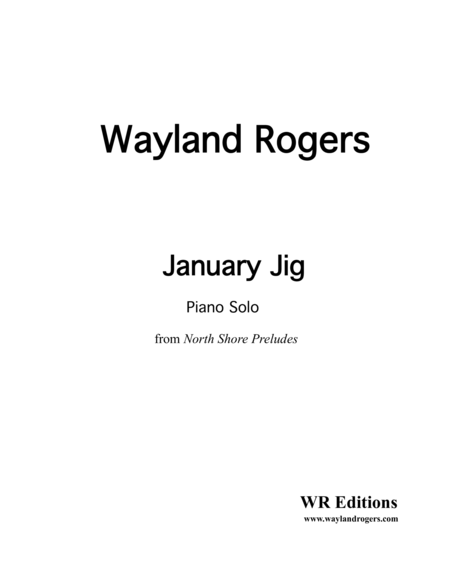 Free Sheet Music January Jig