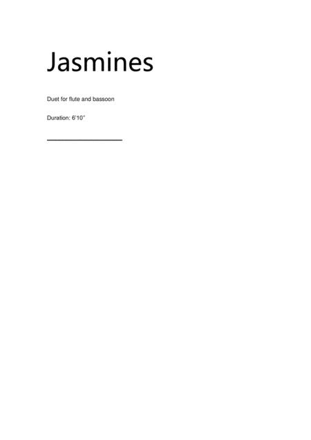 Jasmine Duet For Flute And Bassoon Sheet Music