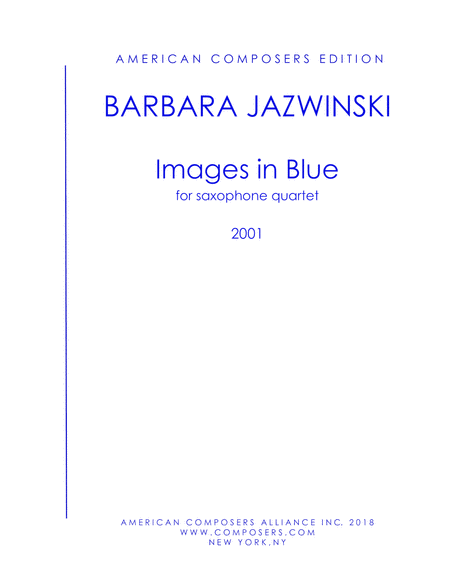 Jazwinski Images In Blue Sheet Music