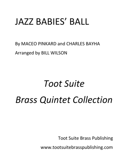 Free Sheet Music Jazz Babies Ball