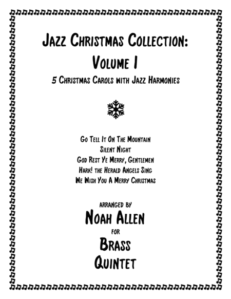 Free Sheet Music Jazz Christmas Collection Volume I Brass Quintet