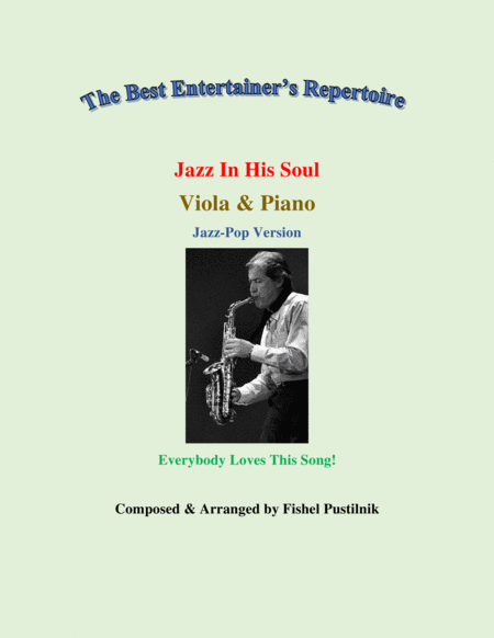 Jazz In His Soul For Viola And Piano With Improvisation Video Sheet Music