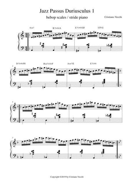 Jazz Passus Duriusculus 1 Sheet Music