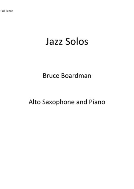 Free Sheet Music Jazz Solos