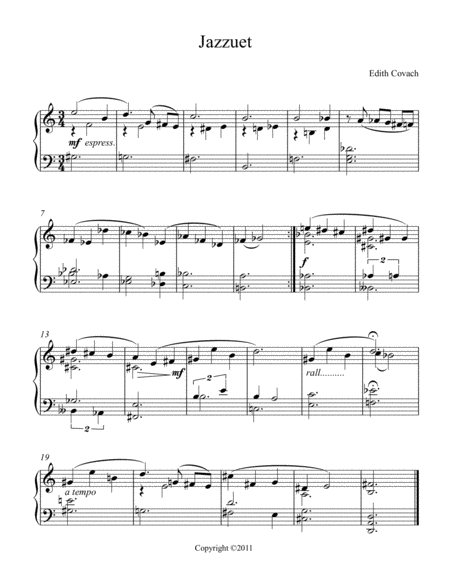 Free Sheet Music Jazzuet