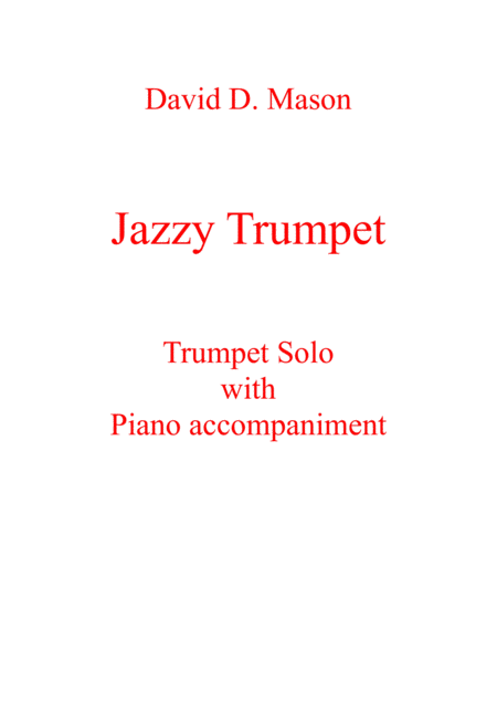 Free Sheet Music Jazzy Trumpet