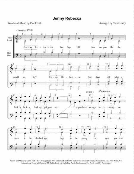 Jenny Rebecca Sheet Music