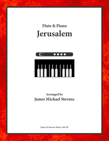 Free Sheet Music Jerusalem Flute Piano
