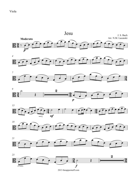 Jesu Easy Sheet Music