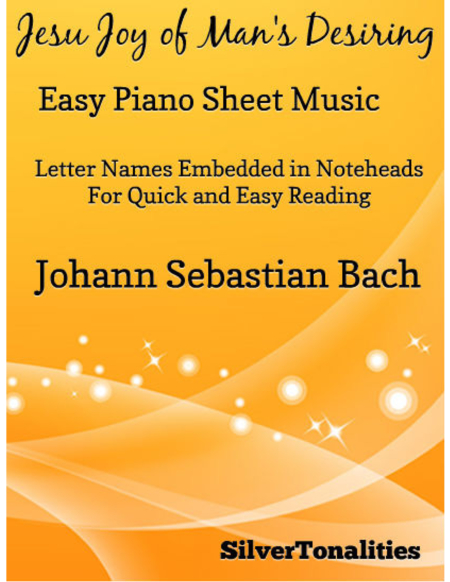 Free Sheet Music Jesu Joy Of Mans Desiring Easy Piano Sheet Music