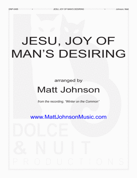 Jesu Joy Of Mans Desiring Jazz Trio Arrangement Sheet Music