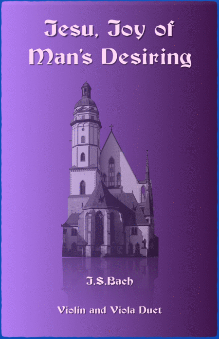 Jesu Joy Of Mans Desiring Js Bach Duet For Violin And Viola Sheet Music