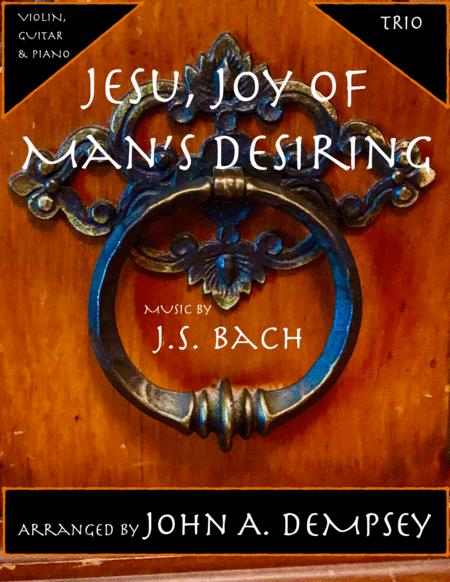 Jesu Joy Of Mans Desiring Trio For Violin Guitar And Piano Sheet Music