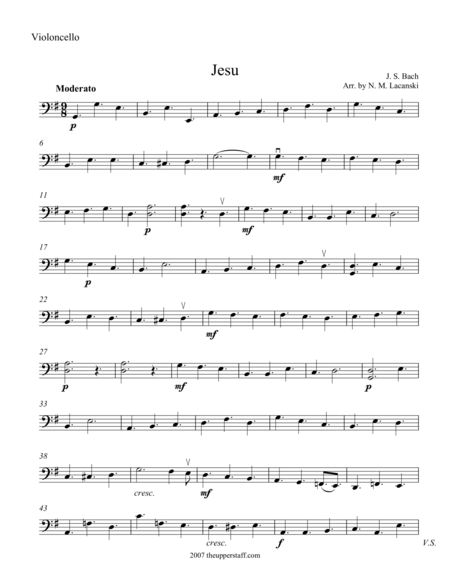 Free Sheet Music Jesu