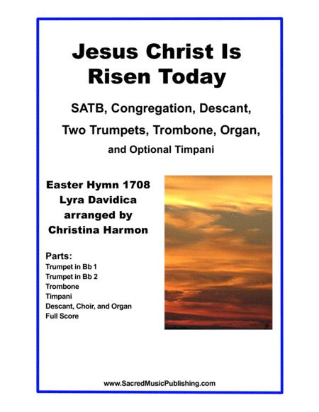 Free Sheet Music Jesus Christ Is Risen Today Satb Brass Trio And Organ