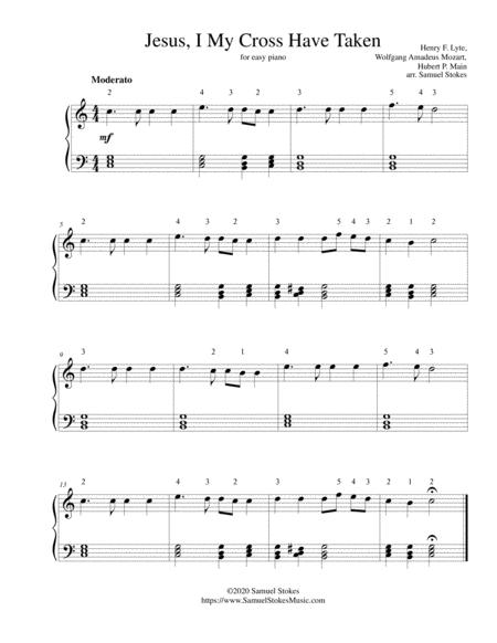 Free Sheet Music Jesus I My Cross Have Taken For Easy Piano