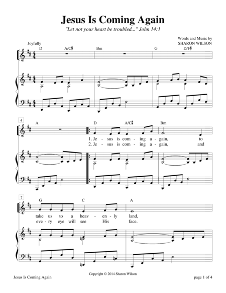 Jesus Is Coming Again Sheet Music