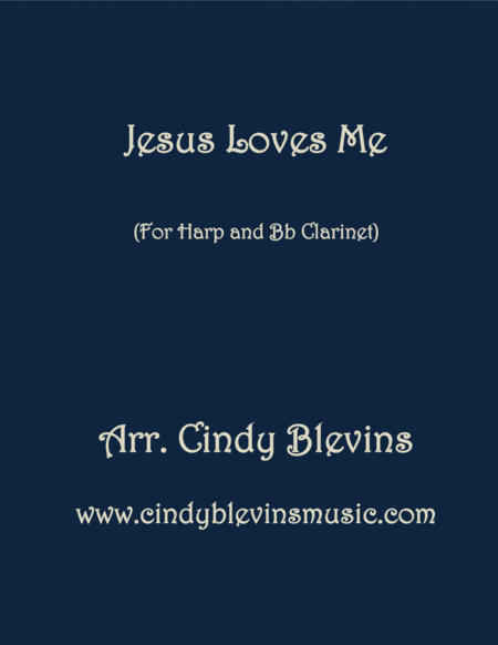 Jesus Loves Me Arranged For Harp And Bb Clarinet Sheet Music