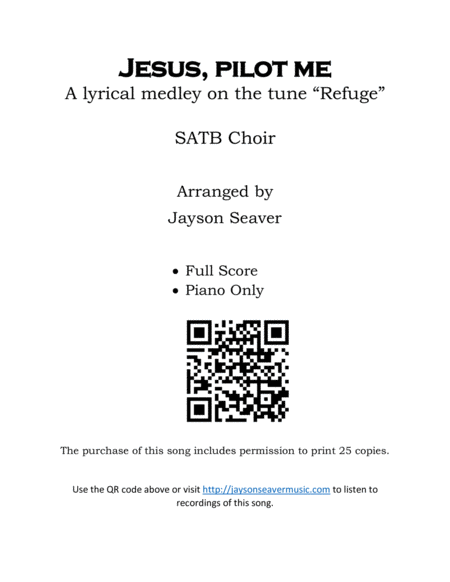 Jesus Pilot Me Sheet Music