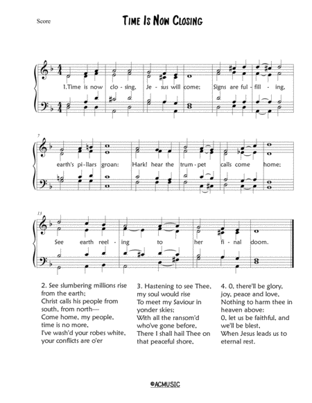 Free Sheet Music Jesus Will Come