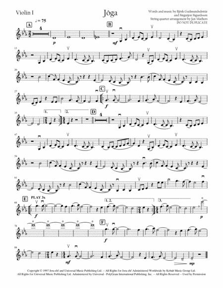 Free Sheet Music Jga String Quartet