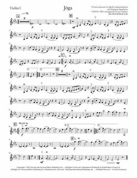 Jga String Trio Sheet Music